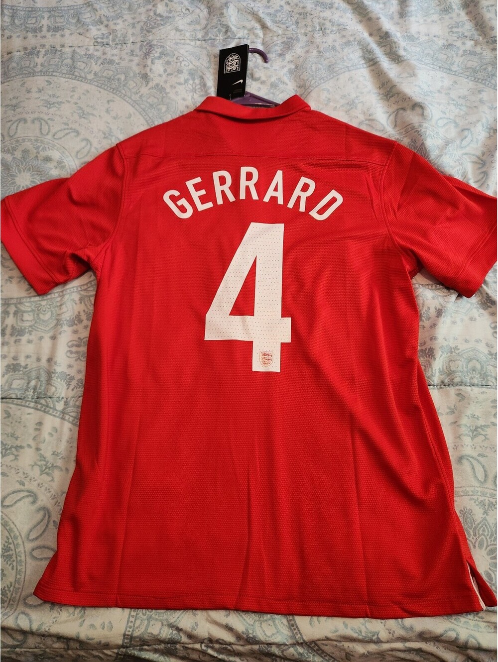 BNWT England 2013/2014 Gerrard Away Soccer Jersey Size L